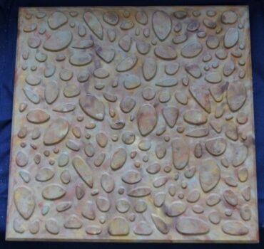 Плитка тротуарная Галька (серая, цветная) 400*400*40