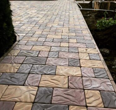 Плитка тротуарная Старый город 4 Камня (200*150 – 100*150 толщина 50) (серая, цветная)