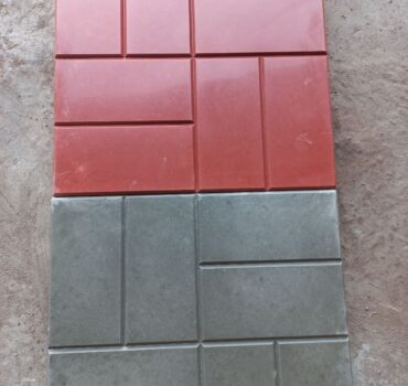 Плитка тротуарная 8 кирпичей глянец (серая, цветная) 400*400*40