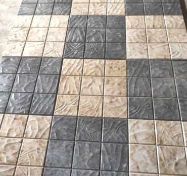 Плитка тротуарная Мозайка (серая/цветная) 30*30*3 см